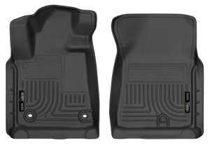Toyota Tundra Floor Mats - Front - Husky Liners - Weatherbeater - Black - `12-`13